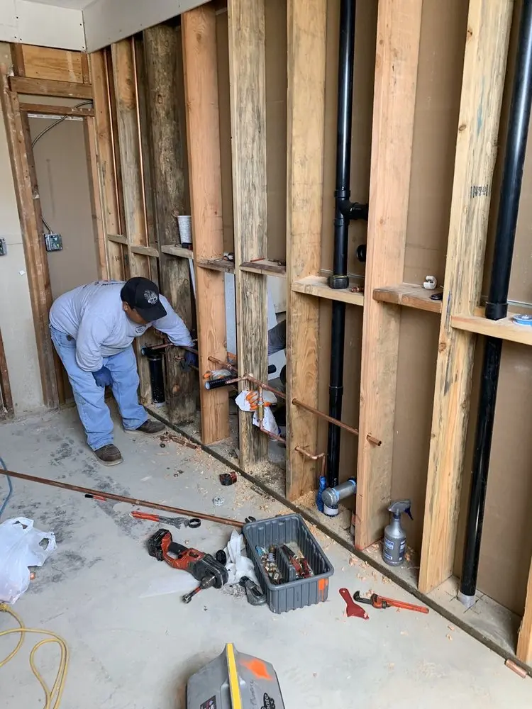Commercial rough-in plumbing for Water Heater Replacement in Possumtown